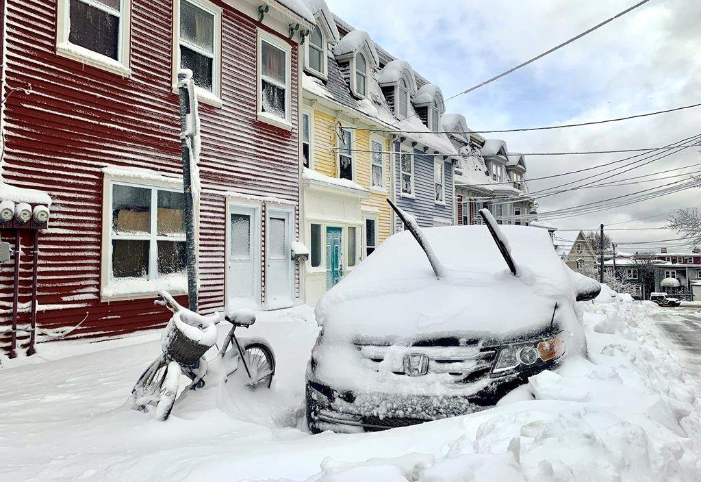 A winter storm dumped more than 50 centimetres of snow on parts of St. John’s, N.L., over the weekend, marking the city’s first significant snowfall of the season, as seen in this street scene on Sunday January 22, 2023.
