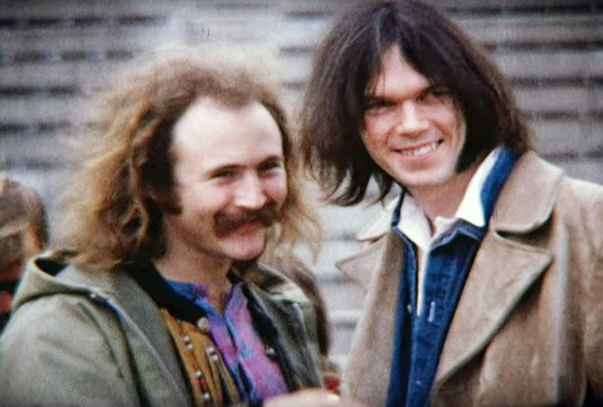 DAVID CROSBY: REMEMBER MY NAME, from left: David Crosby, Neil Young, late 1960s-early 1970s, 2019. © Sony Pictures Classics / courtesy Everett Collection