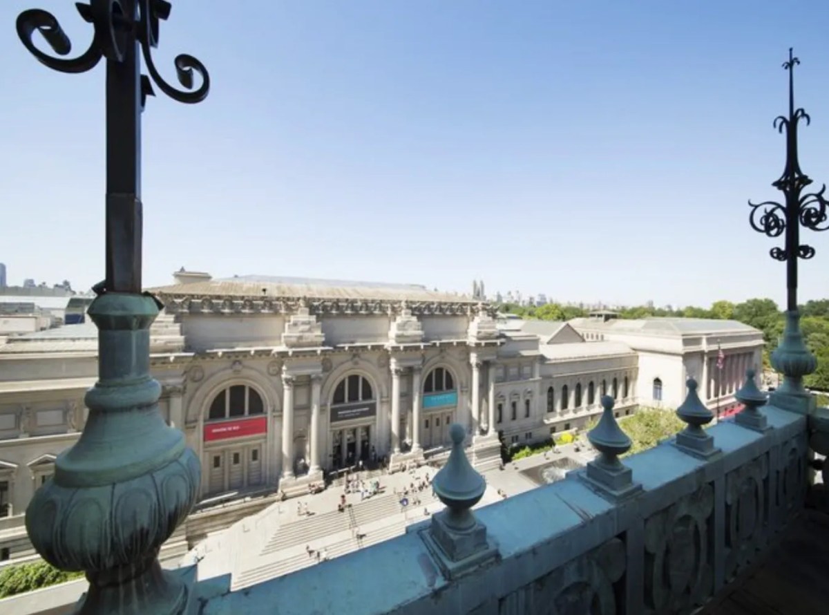 View of the Metropolitan Museum of Art from the Duke House's terrace.