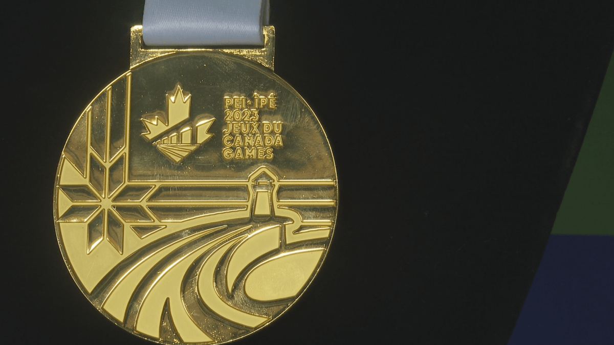 A look at a gold medal from the 2023 Canada Winter Games.