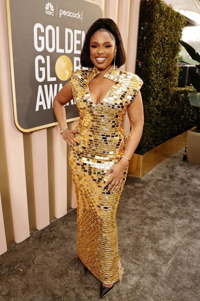 Jennifer Hudson arrives at the 80th Annual Golden Globe Awards held at the Beverly Hilton Hotel on January 10, 2023 in Beverly Hills, California.