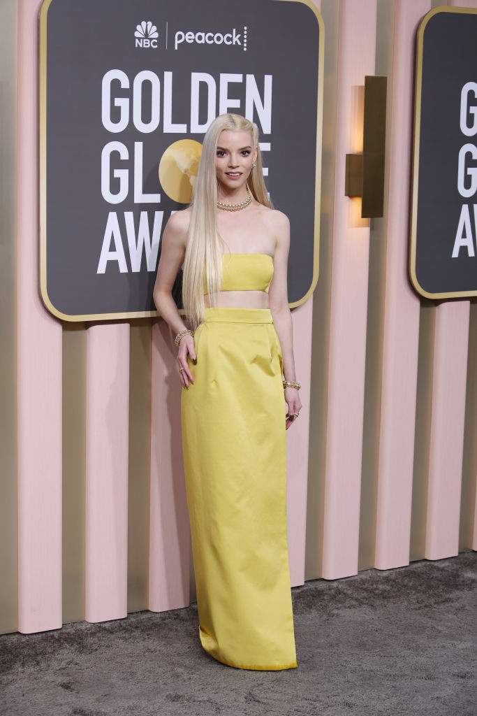 Anya Taylor-Joy attends the 80th Annual Golden Globe Awards at The Beverly Hilton on January 10, 2023 in Beverly Hills, California.