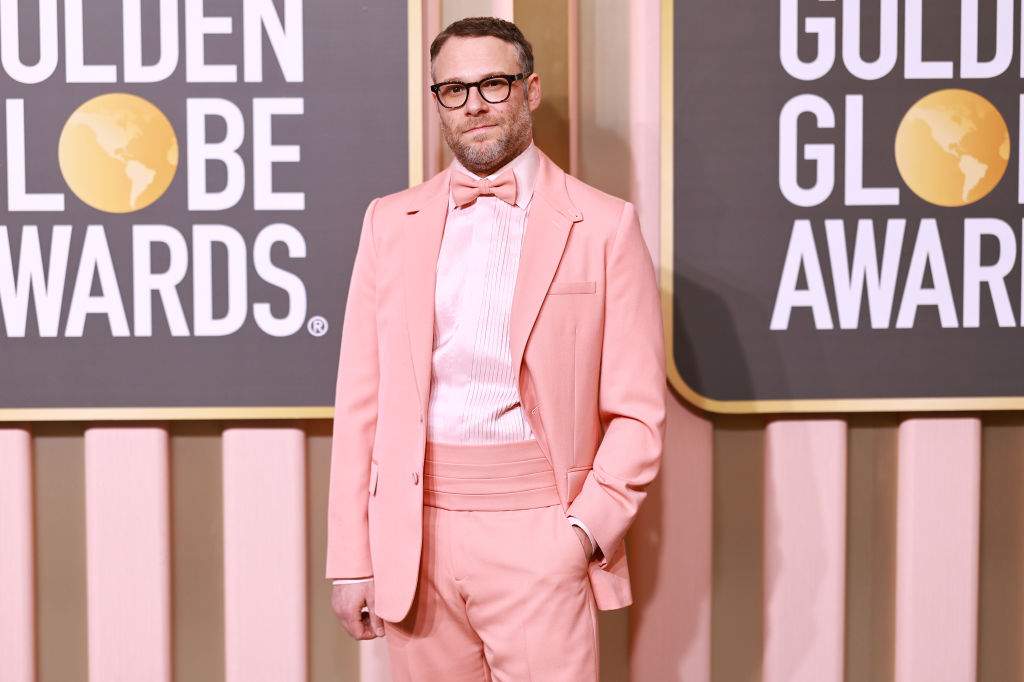 Seth Rogen attends the 80th Annual Golden Globe Awards at The Beverly Hilton on January 10, 2023 in Beverly Hills, California.