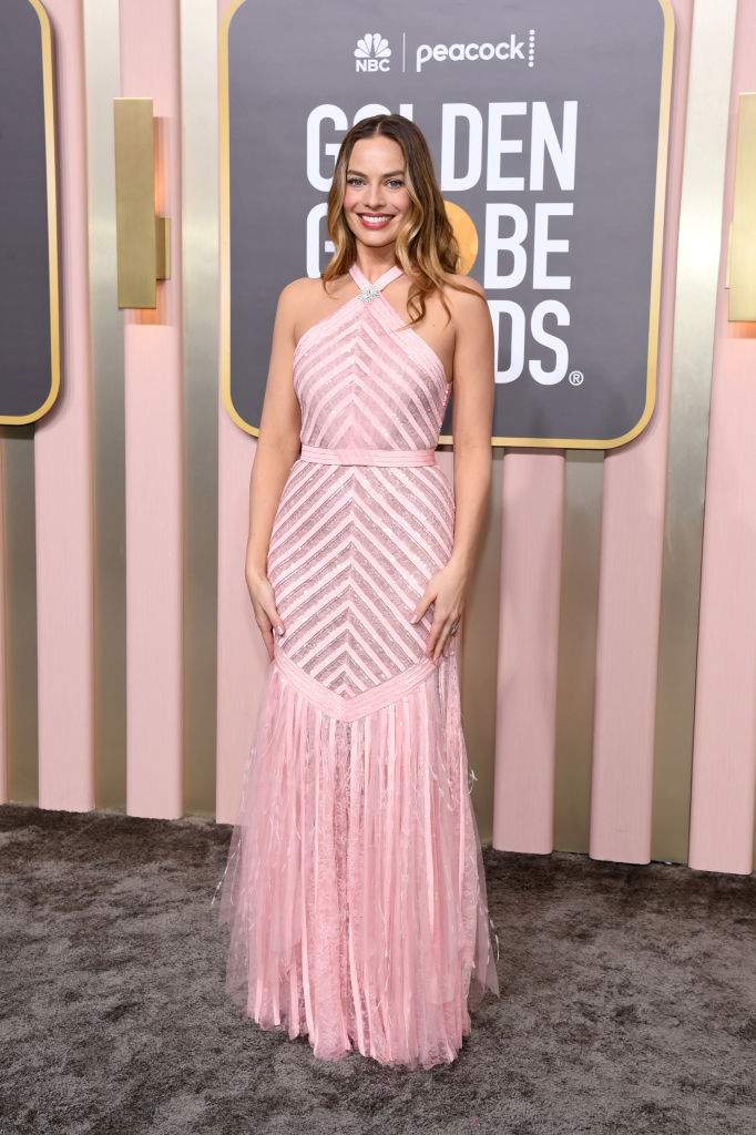 Margot Robbie attends the 80th Annual Golden Globe Awards at The Beverly Hilton on January 10, 2023 in Beverly Hills, California.