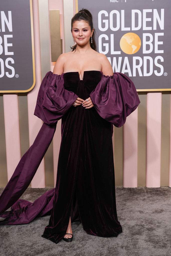 Selena Gomez attends the 80th Annual Golden Globe Awards at The Beverly Hilton on January 10, 2023 in Beverly Hills, California.