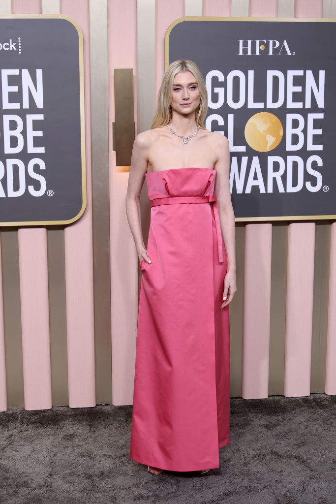 Elizabeth Debicki attends the 80th Annual Golden Globe Awards at The Beverly Hilton on January 10, 2023 in Beverly Hills, California.