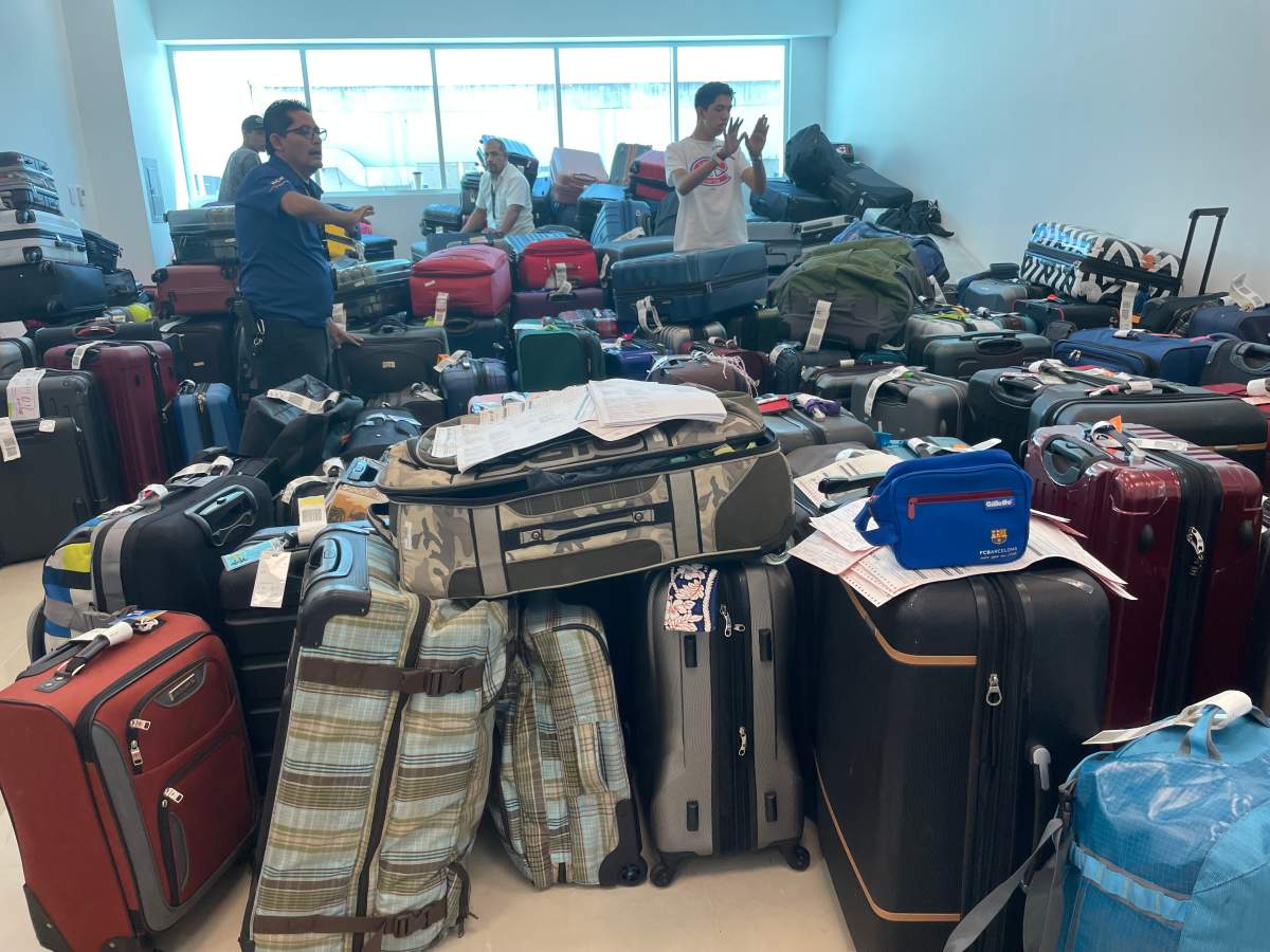 One of the many rooms Michelle Linklater searched for her luggage in across Cancun, Calgary and Saskatoon.
