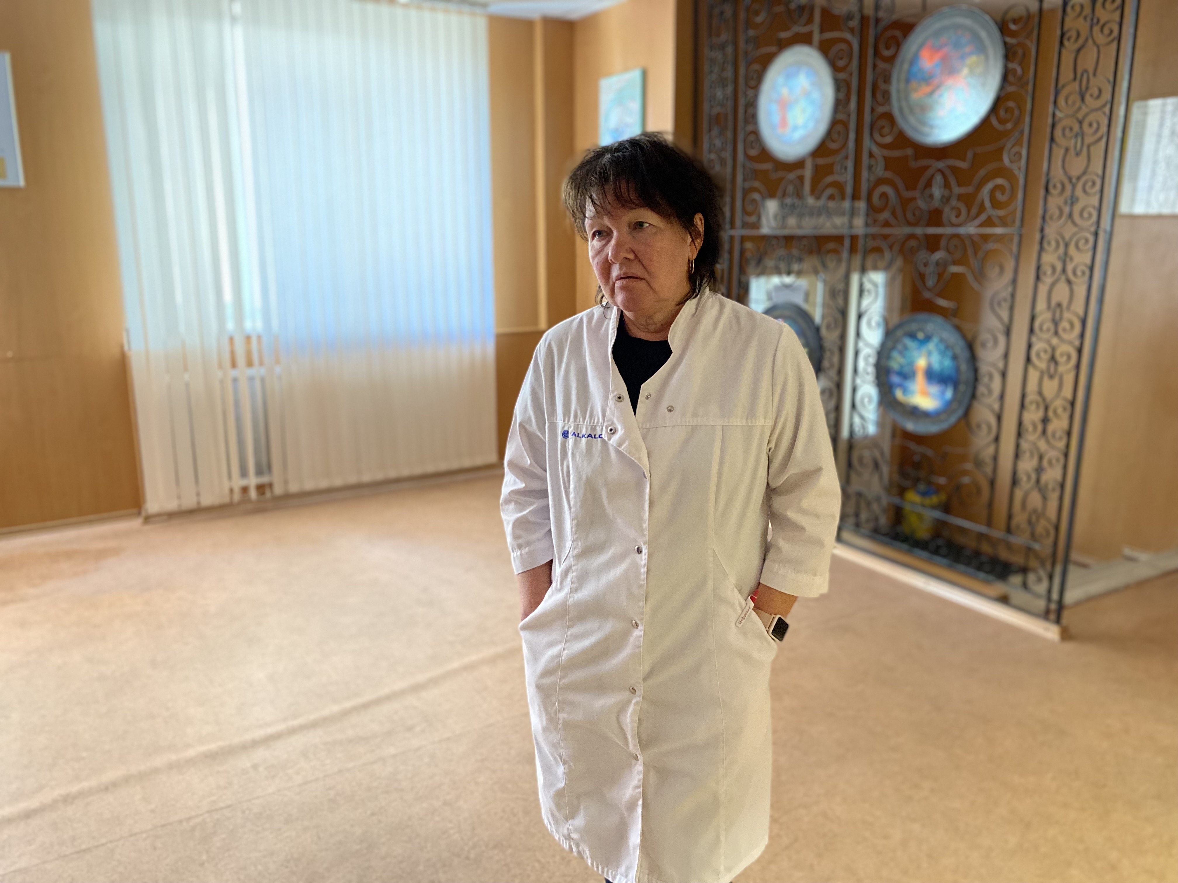 Dr. Oksana Tomchenko, head of Kherson’s maternity hospital, Jan. 19, 2023.