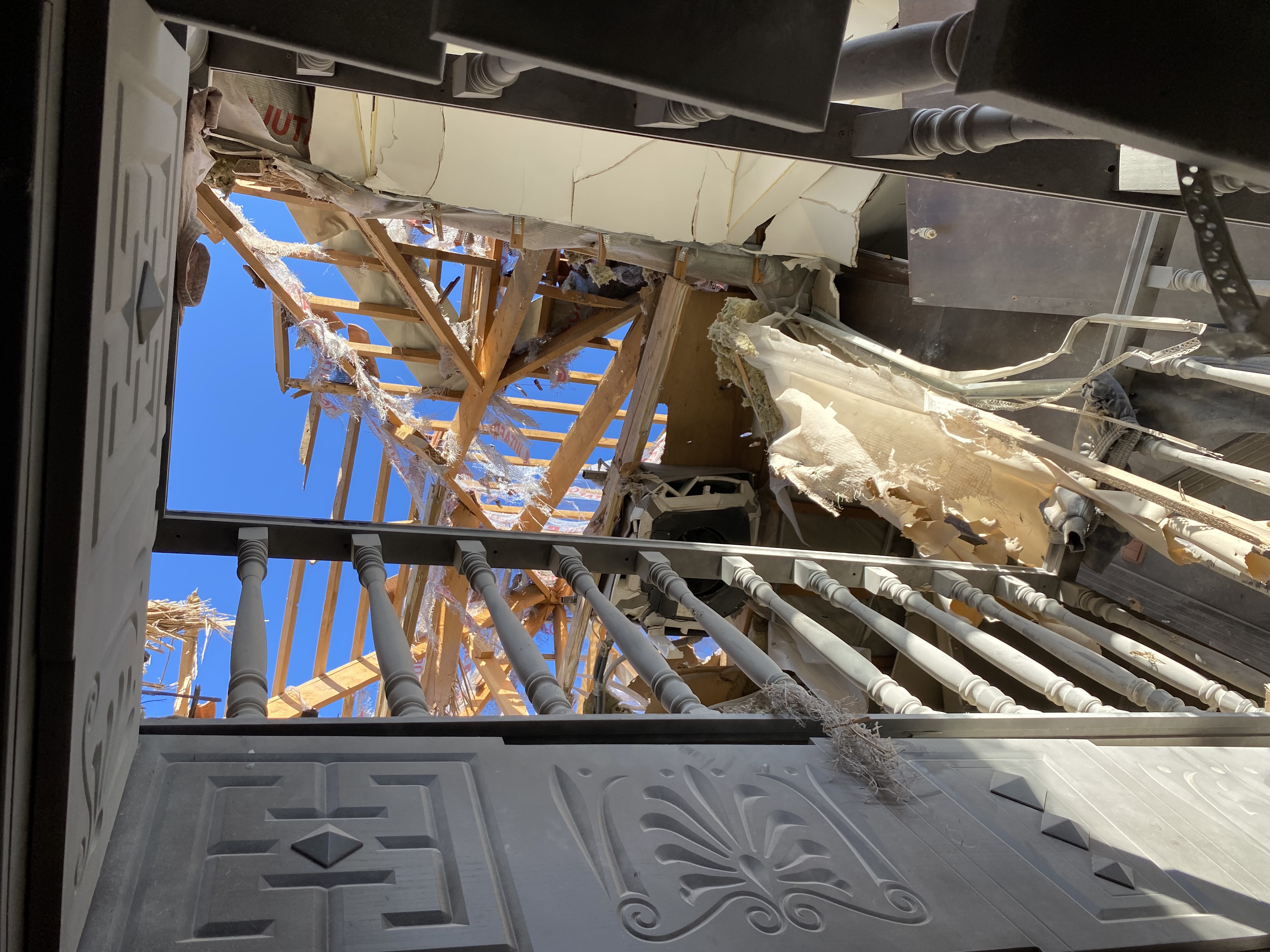 A home damaged by Russian shelling of Kherson, Ukraine, Jan. 21, 2023.