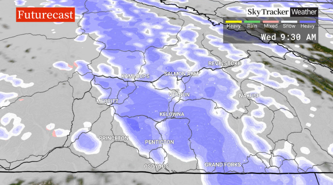 Snow slides back into the Okanagan to finish January and kickoff February.