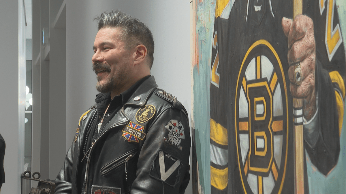 Tim Okamura is the Canadian artist commissioned to do the life-size portrait of NHL legend Willie O’Ree.