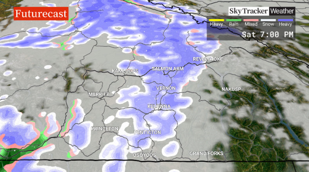 The chance of flurries returns to the region late Saturday.