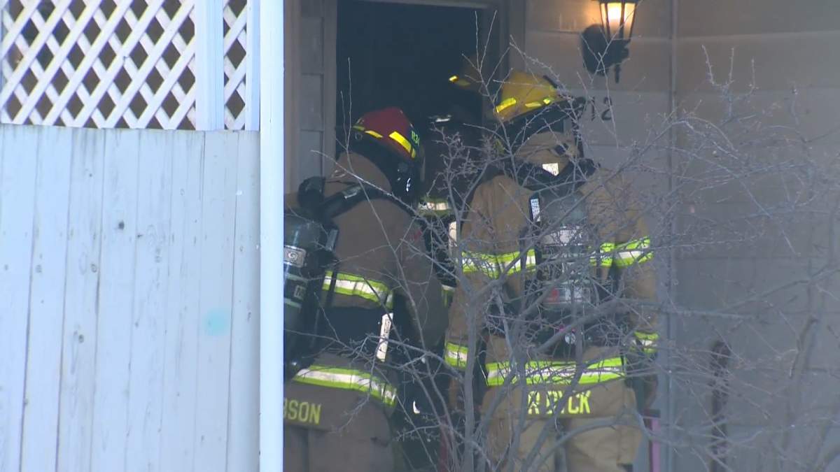 Calgary Fire Department responds to a fire in the Dalhousie neighbourhood on Jan. 4, 2023.