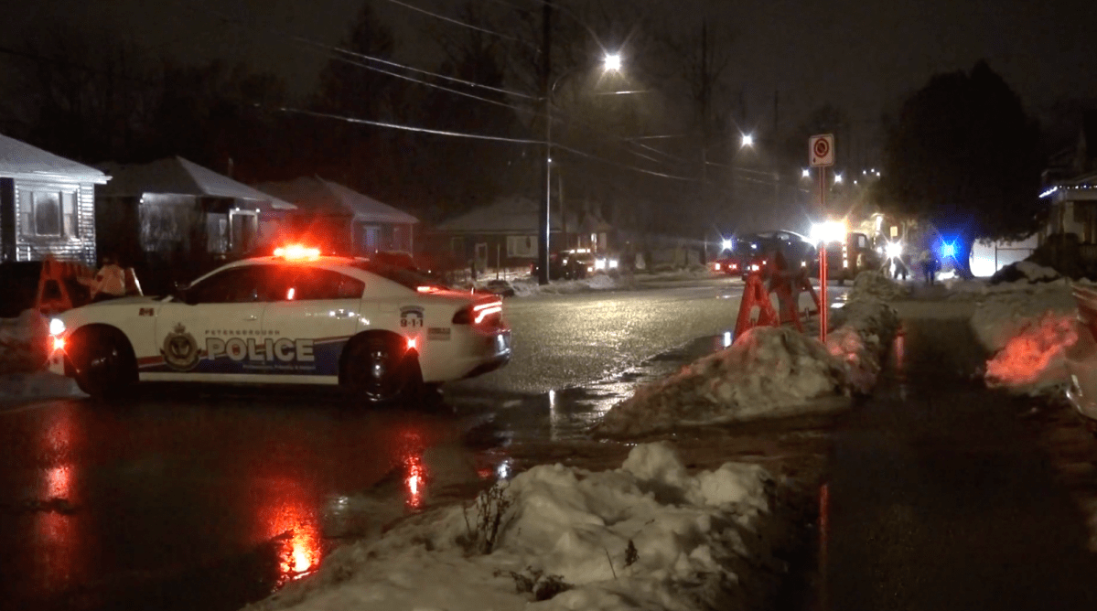 Two boys were seriously injured in a two-vehicle collision on Armour Road in Peterborough on Dec. 22, 2022.