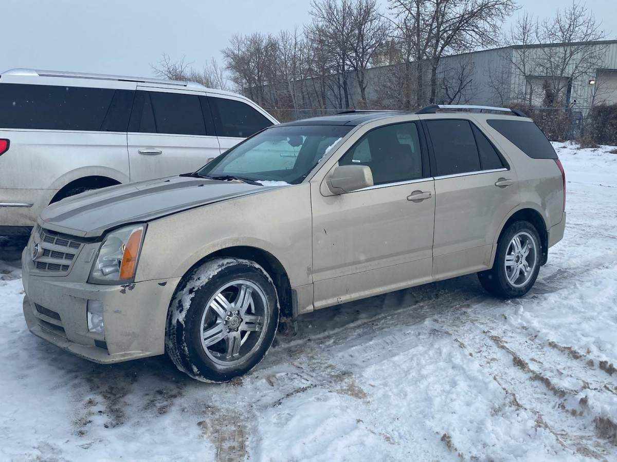 A Cadillac SUV found by Calgary police as part of a monthlong investigation into drug trafficking and vehicle cloning.