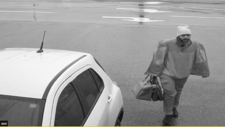 One of two images of the suspect that was released by police.