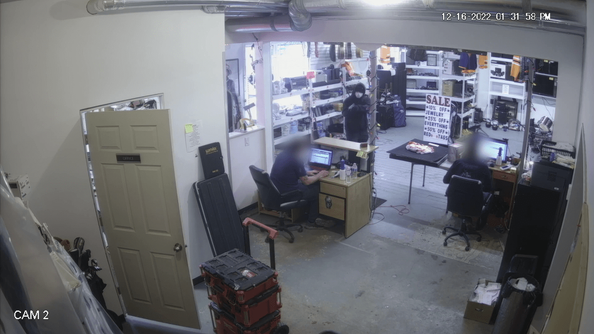 Two pawn shop employees were shot during a robbery in Edmonton Saturday, Dec. 16, 2022. 