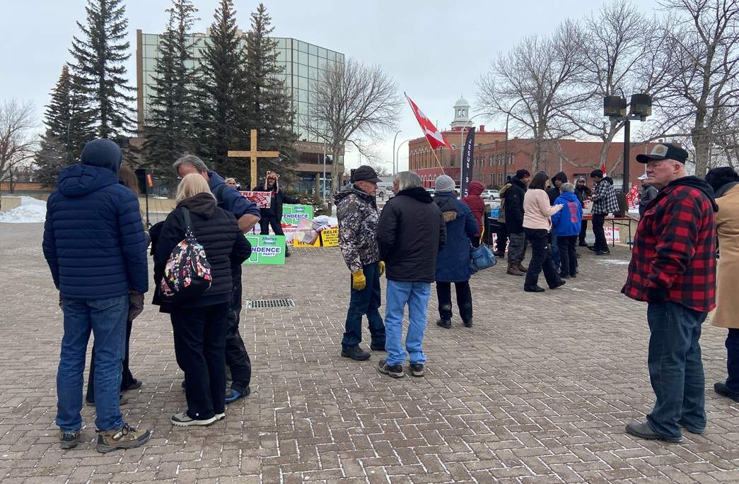 The trial for Artur Pawlowski began Thursday, Feb. 2, 2023, in southern Alberta on charges of breaching a release order and mischief for inciting people to block public property at the border crossing at Coutts, Alta.