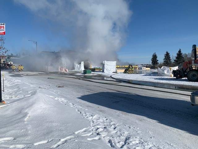 Three homes damaged by fire in Glennridding Ravine on Friday, Feb. 24, 2023.
