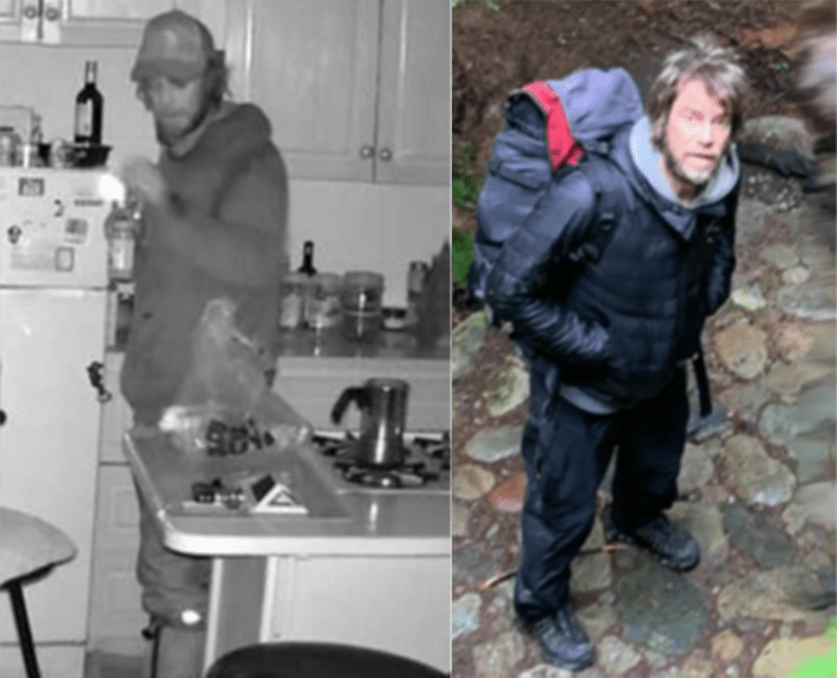 Photos of cabin break and enter suspect.