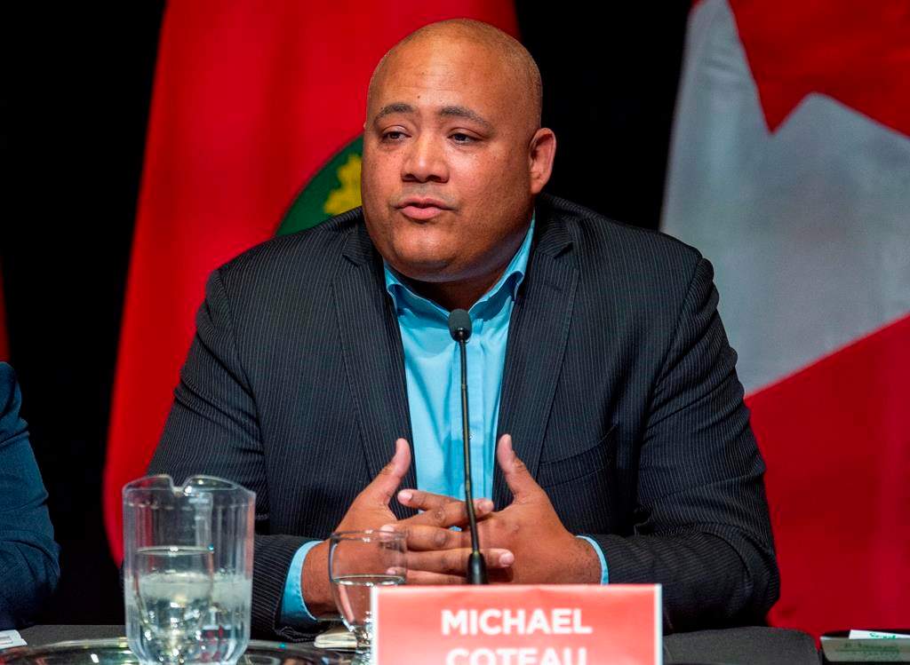 Michael Coteau participates in the final Ontario Liberal Party leadership debate in Toronto on Monday, February 24, 2020. The Liberal backbencher could have his Toronto riding eliminated as federal boundary lines are being redrawn in Ontario.n.