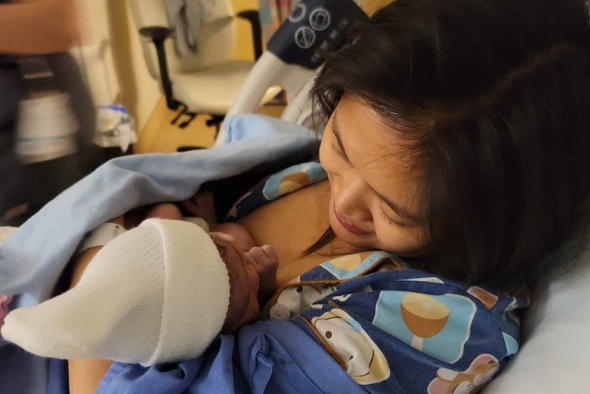 Baby Macy Luella born to parents Nieva and Mark on Nov. 12, 2022.