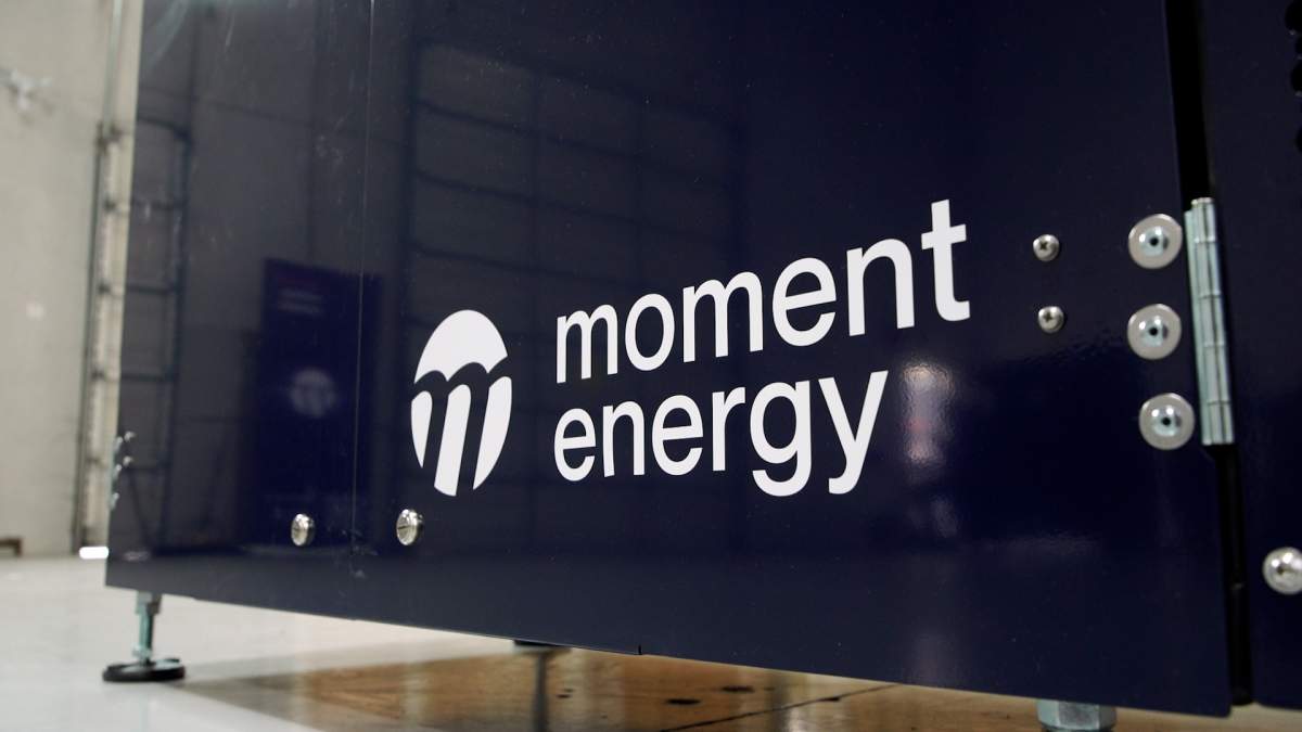 Moment Energy calls its energy storage device "Flora." It's intended for commercial or industrial uses.