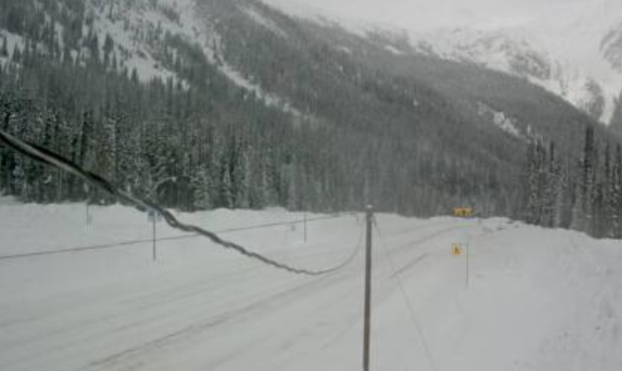 DriveBC Rogers Pass.