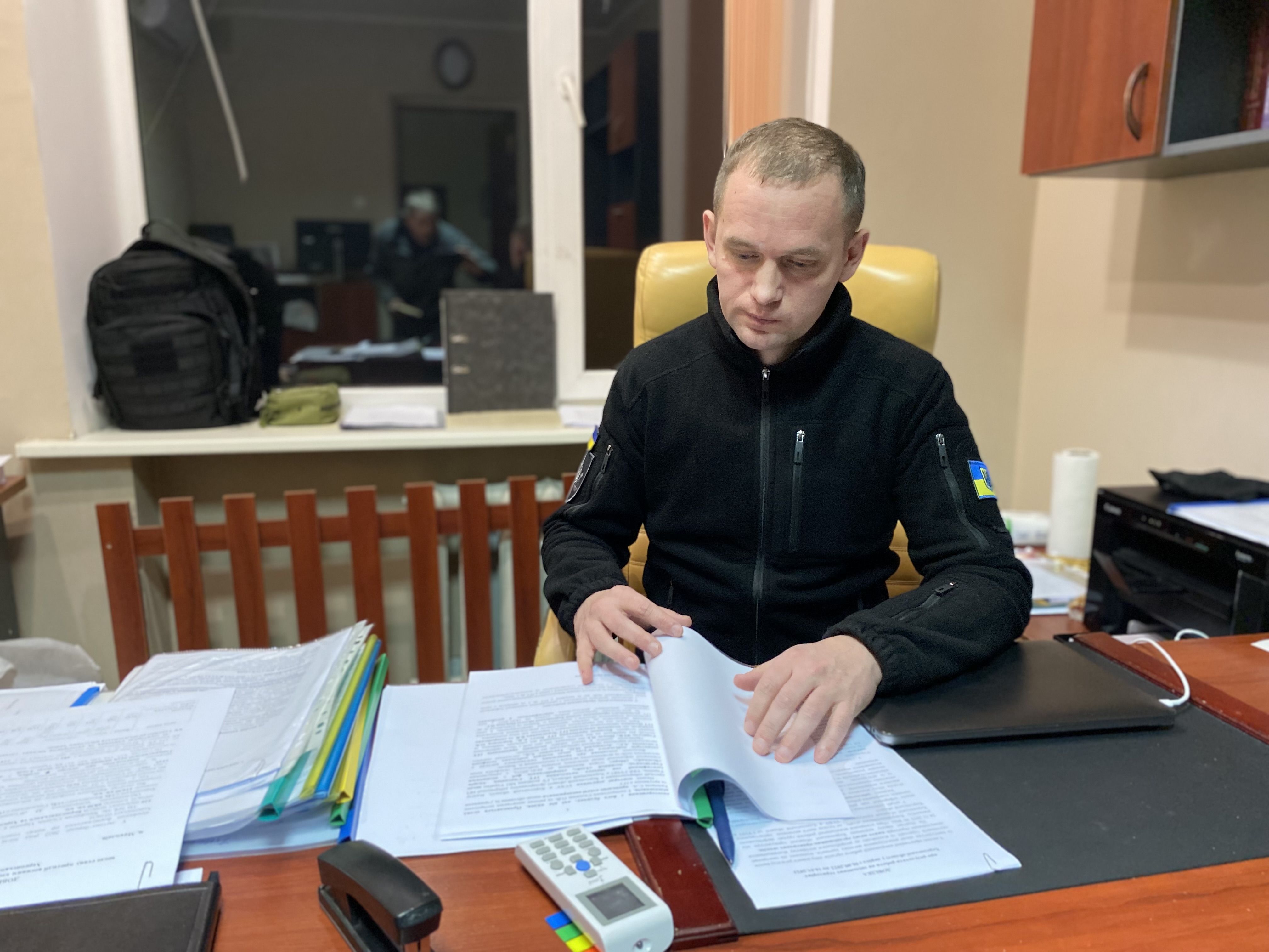 Andrii Kovalenko, Kherson regional war crimes prosecutor, at his office in Mykolaiv, Ukraine, Jan. 20, 2023.