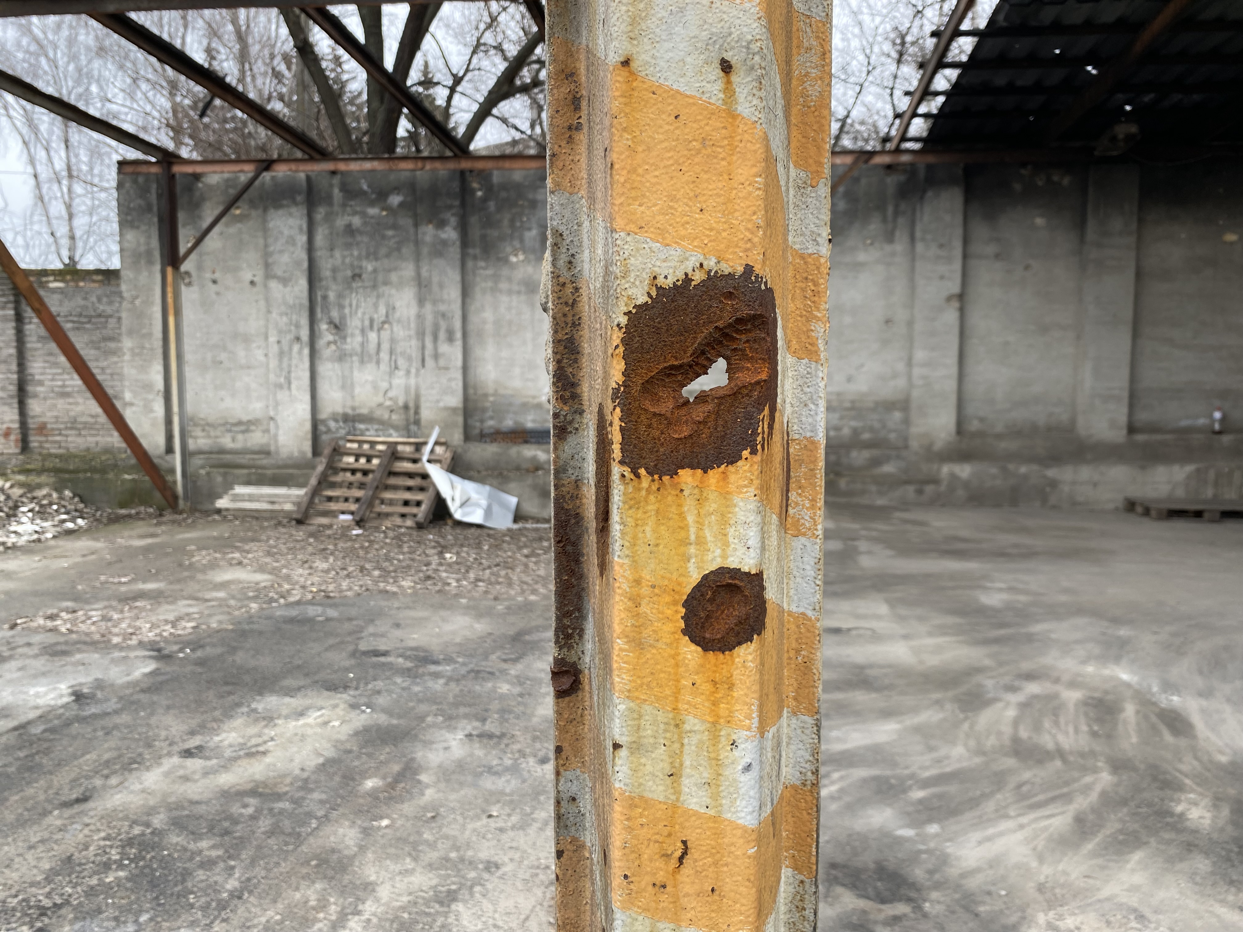 Damage caused by Russian shelling of Marhanets bread factory, southern Ukraine, Jan. 24, 2023.