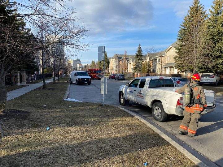 A gas leak led to the evacuation of homes.