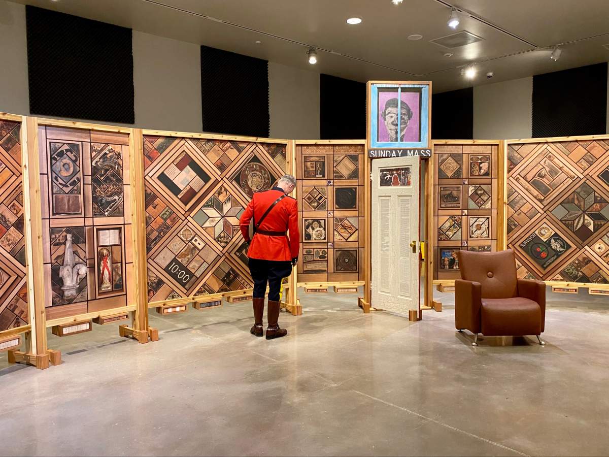 The Witness Blanket is made up of over 800 objects, each of which tells an individual story. When pieced together, they aim to tell the overall legacy of the residential schools in Canada.