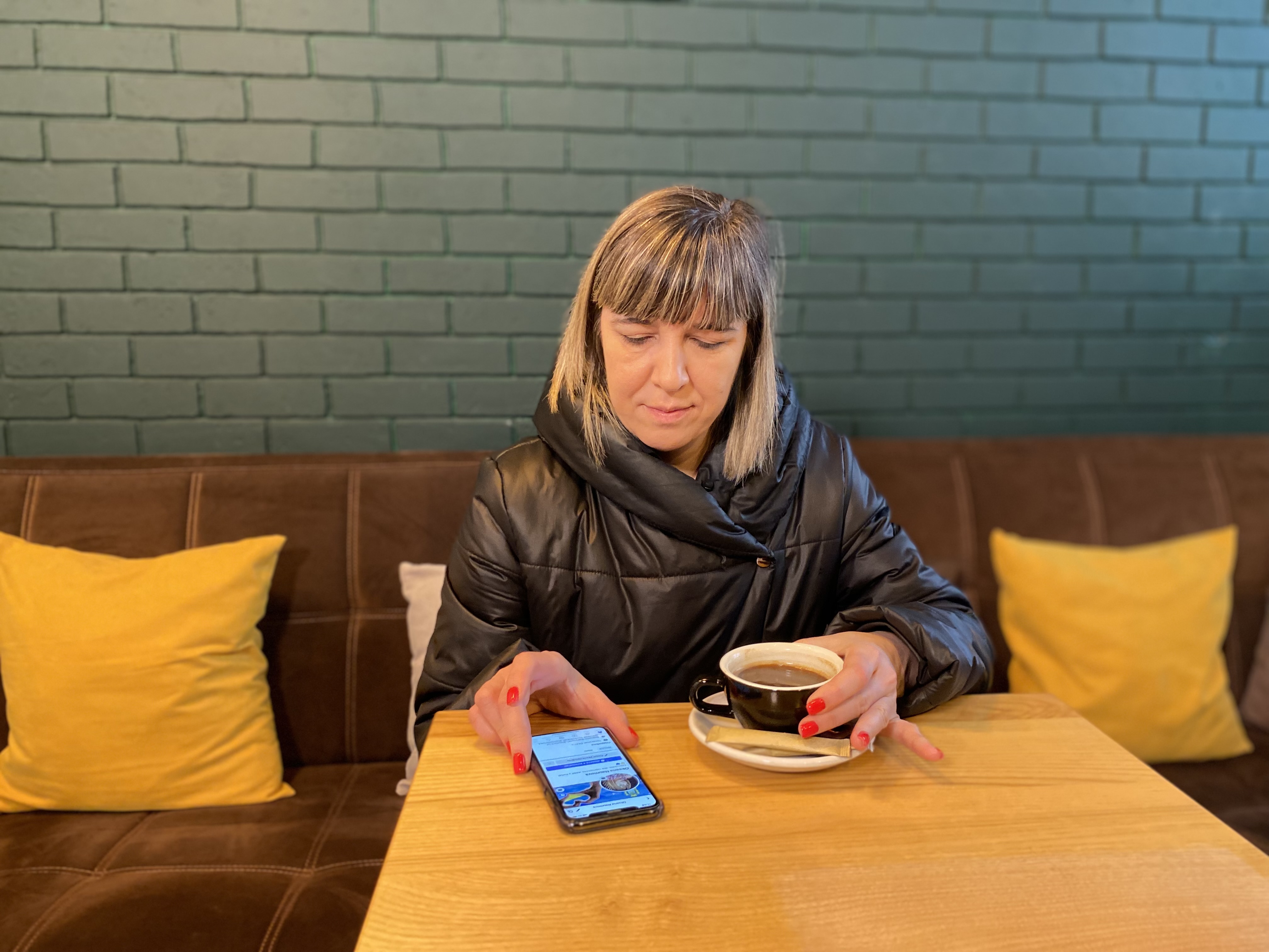 Kherson journalist Oksana Naumova in Kyiv, Ukraine, Jan. 26, 2023.