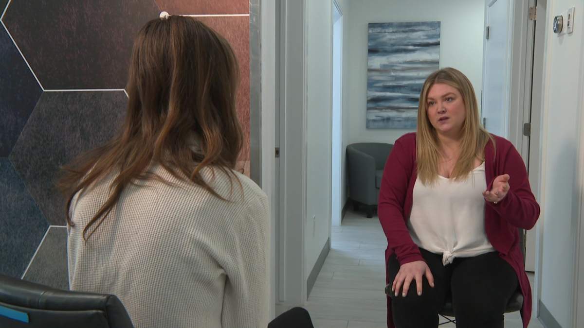 Ketamine treatment patient Cassandra Walker at Manor Clinic in south Edmonton on Wednesday, Feb. 22, 2023.