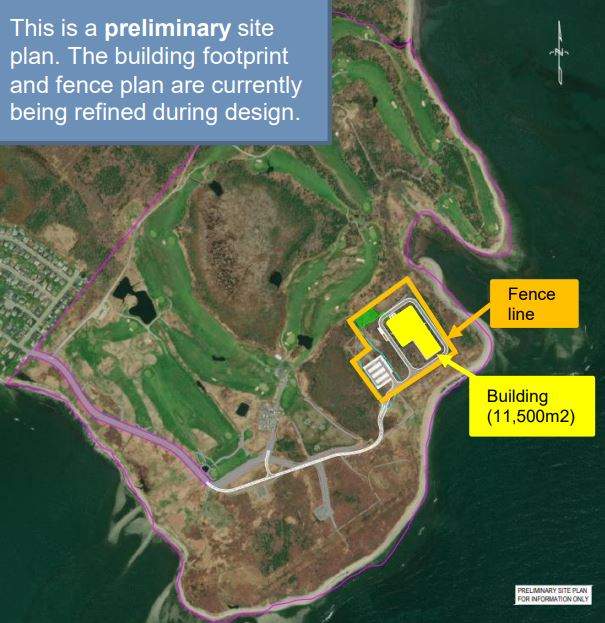 The location of the proposed site, as it stands, is shown on this map