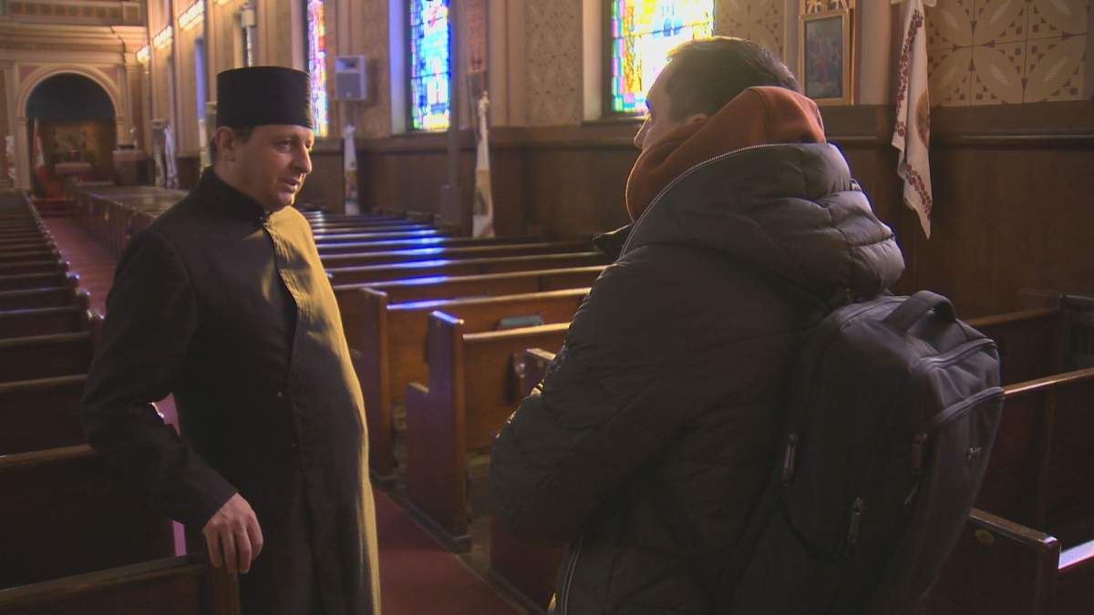 Pastor Ihor Shved says many newcomers say they feel like they’re back at home when they come to the church.