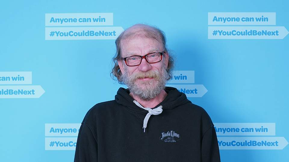 Richard Lambert of Salmon Arm was at a loss for words upon realizing he scored the top prize of $50,000 playing BCLC’s Super Crossword Scratch & Win ticket.