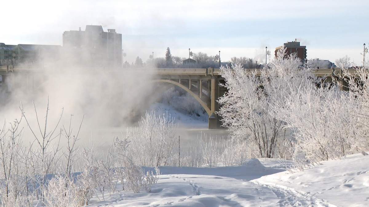 An extreme cold warning was issued for Saskatoon, Regina, and most of the province.