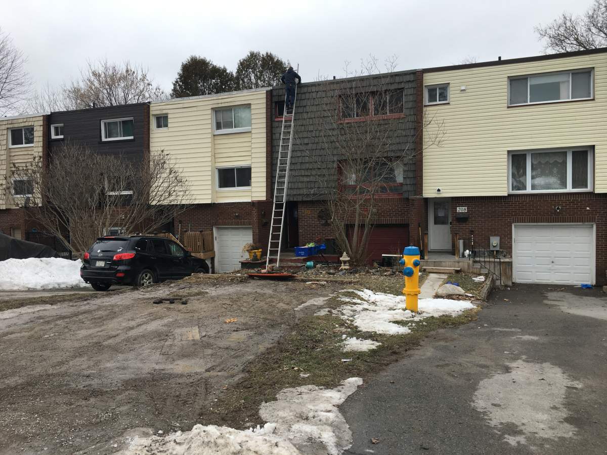 Peterborough Fire Services responded to a house fire on Maxwell Avenue early Thursday, Feb. 16.