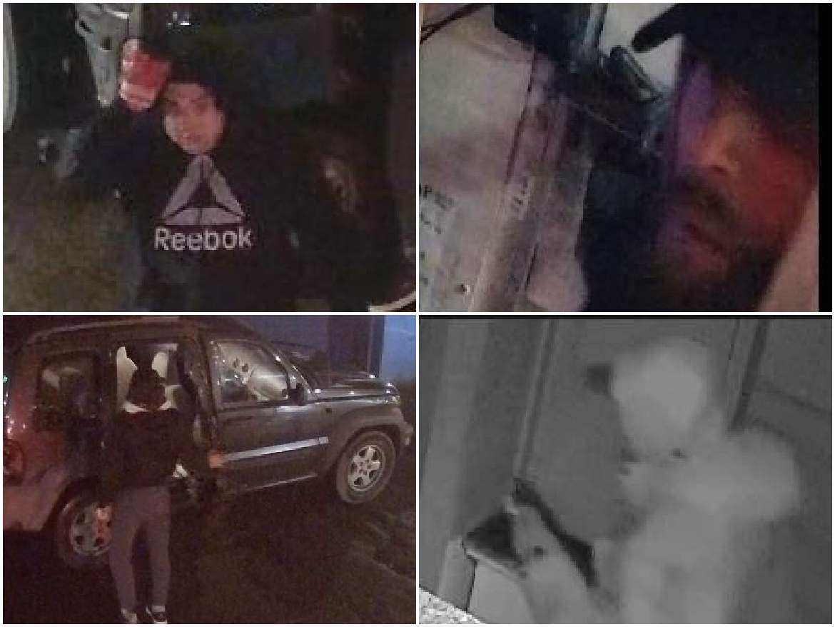 Four men are wanted in relation to the break-in at a Leslieville garage.