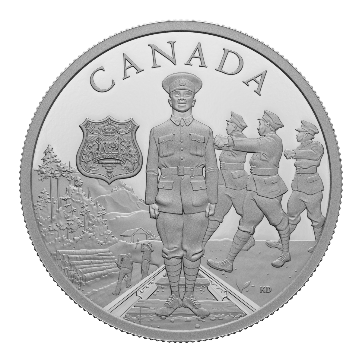 No. 2 Construction Battalion, the first and only all-Black battalion-sized unit in Canadian military history, is being remembered in the 2023 issue of the Royal Canadian Mint’s ongoing Commemorating Black History series.