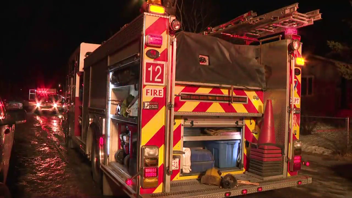 A file photo of the Calgary Fire Department responding to a fire on Feb. 17, 2023.