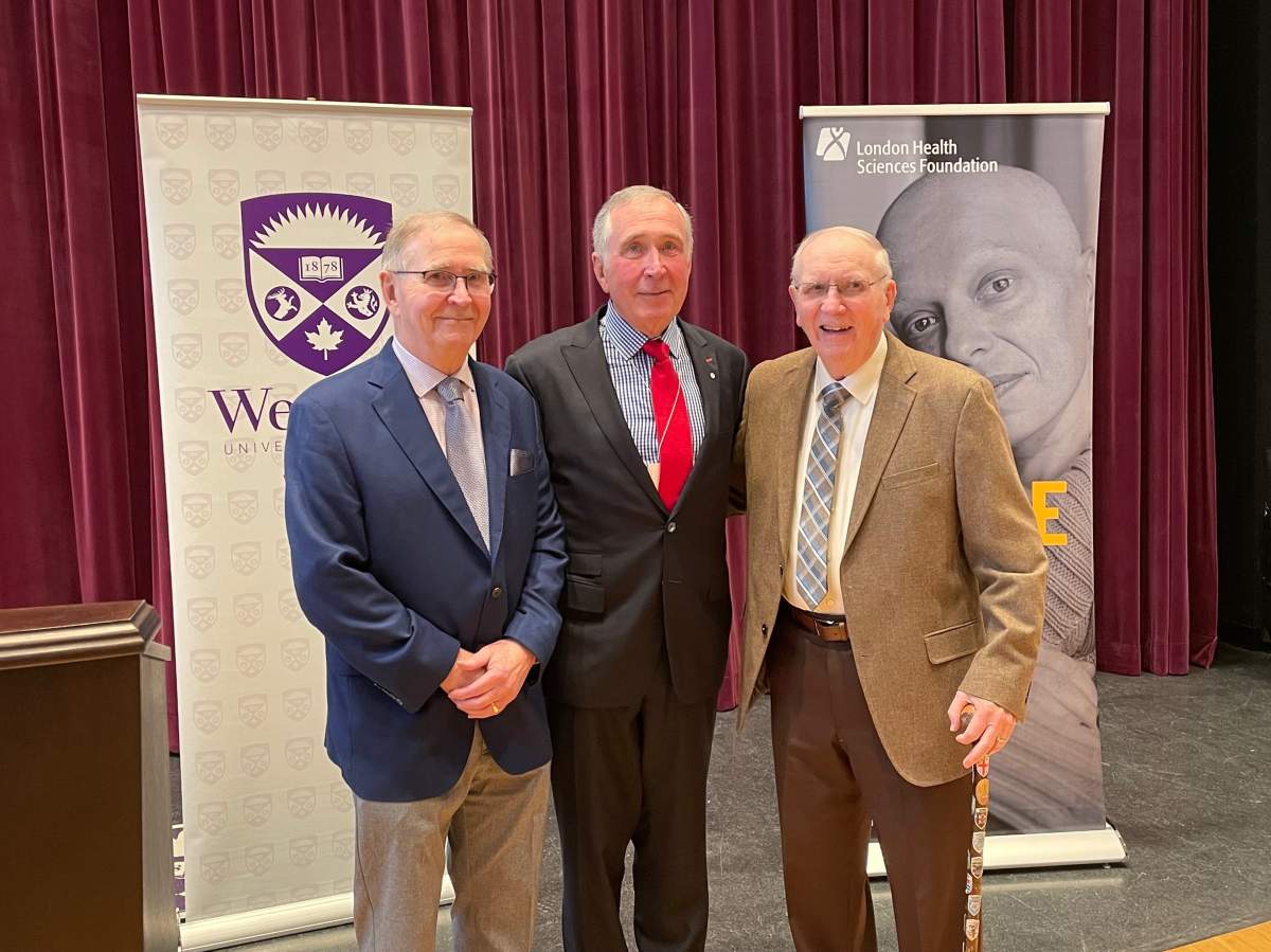 Bill Clark (centre) with brothers George (left) and Bob.