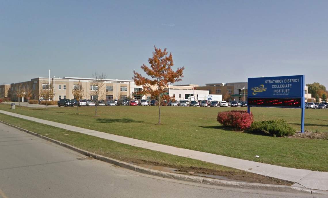 Strathroy District Collegiate Institute.