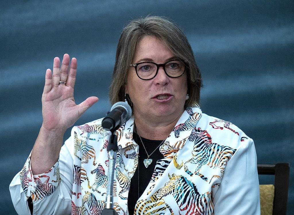RCMP Commissioner Brenda Lucki testifies at the Mass Casualty Commission inquiry into the Nova Scotia shooting on Wednesday, August 24, 2022.