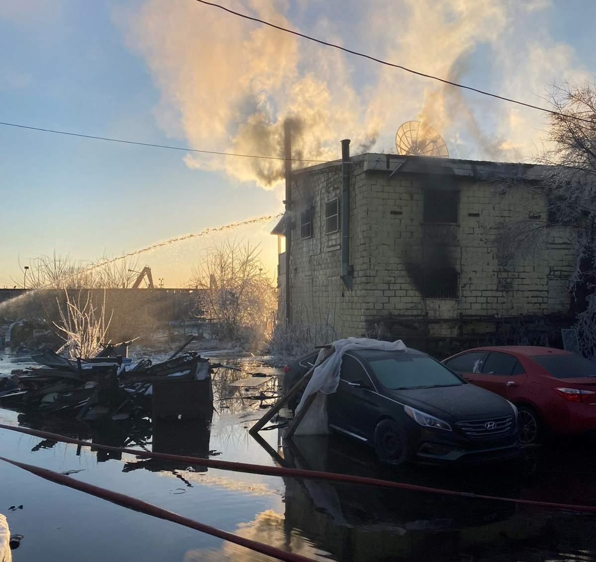 Firefighters were called to 720 Cabell Street in London, Ont., around 1:30 a.m. on Thursday for a reported structure fire.