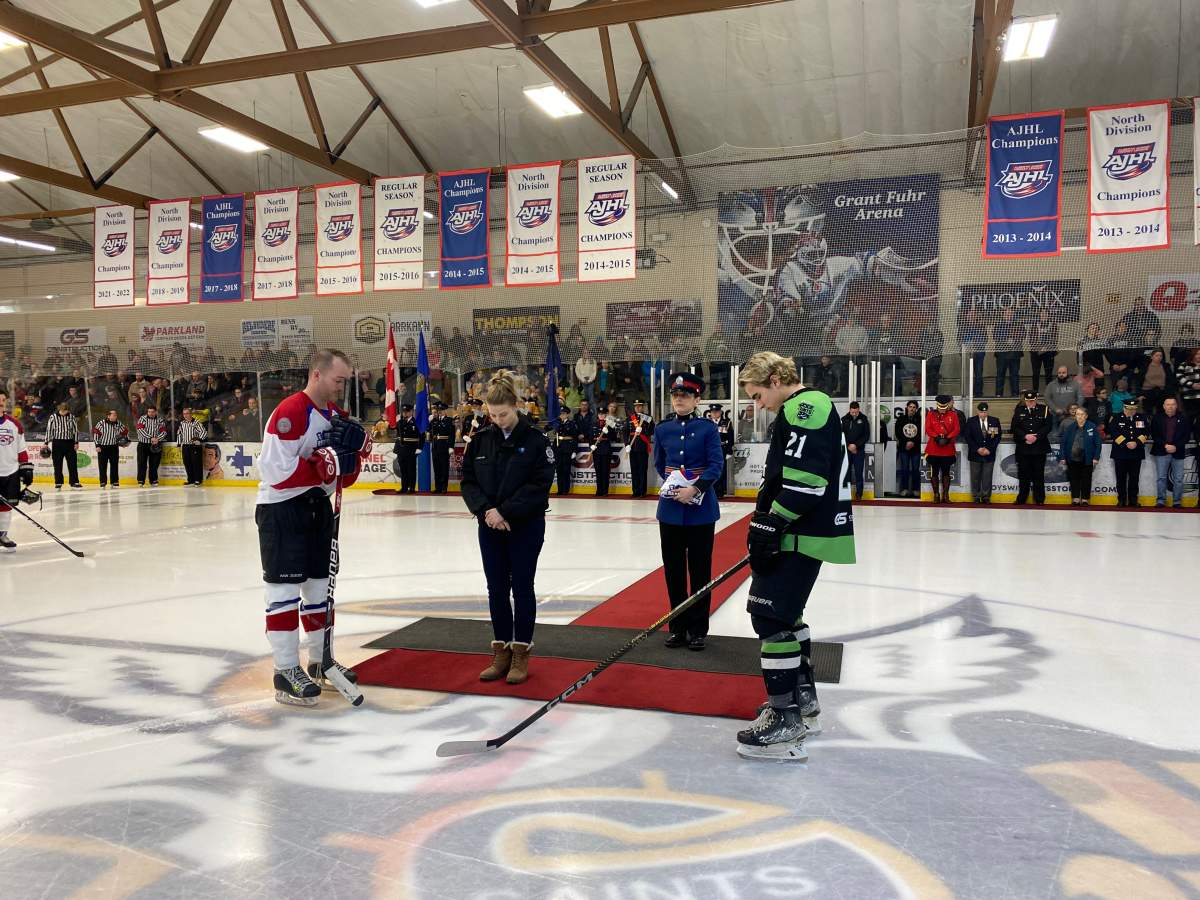 A tribute for Constables Brett Ryan and Travis Jordan