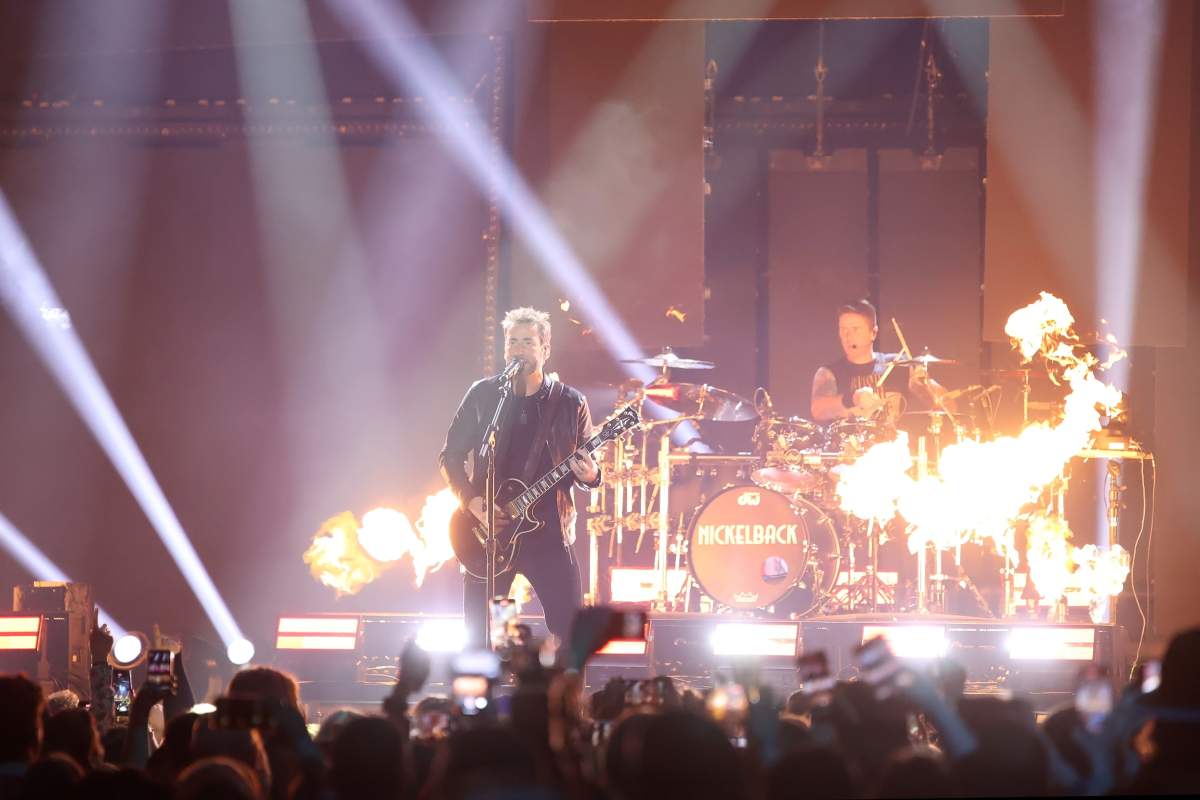 Chad Kroeger of Nickelback performs during the Juno Awards in Edmonton on Monday, March 13, 2023.