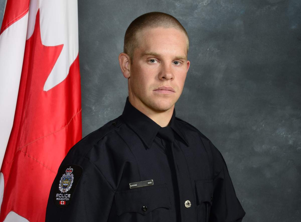 Edmonton Police Service Const. Brett Ryan, 30, who had been with the service for five and a half years, was killed on duty on Thursday, March 16, 2023.