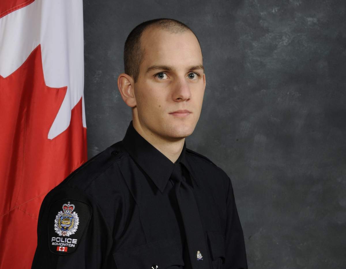 Const. Travis Jordan, 35, who had been with the Edmonton Police Service for 8.5 years, was killed on duty on Thursday, March 16, 2023.